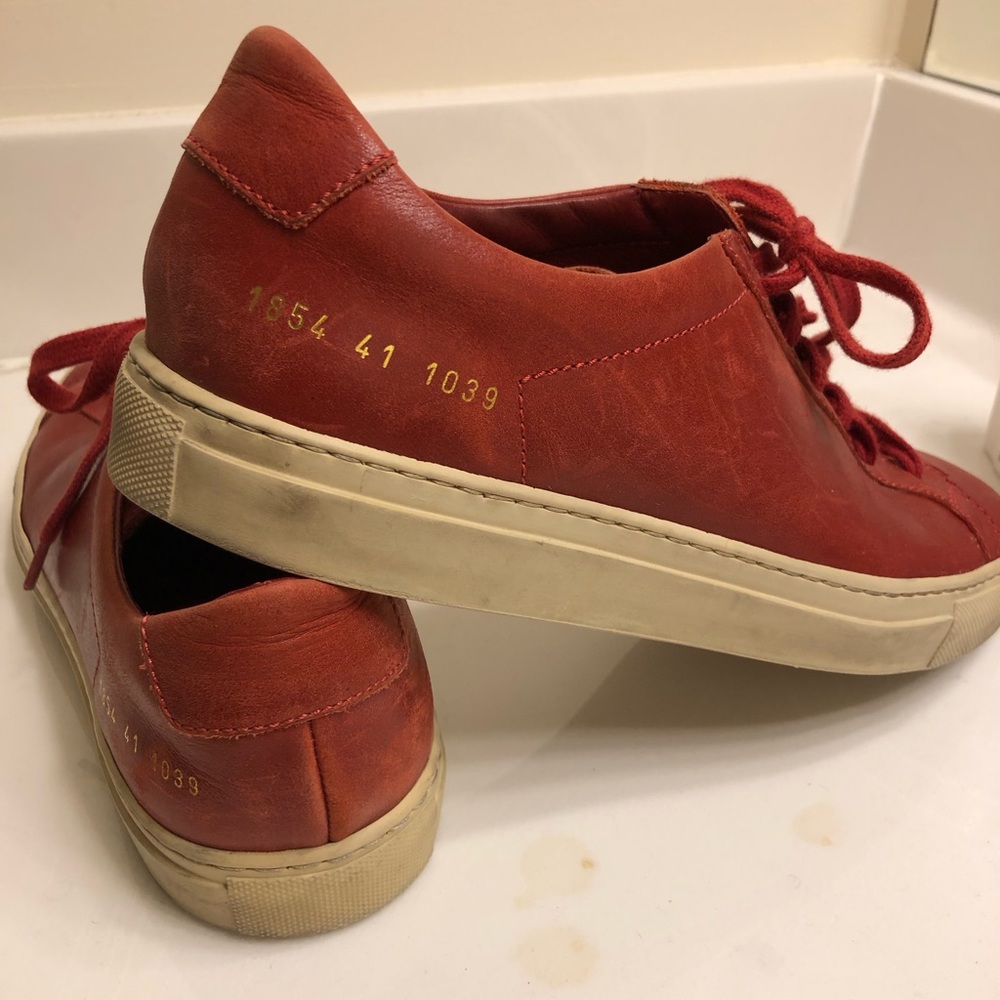 Common Projects Achilles in Red size 41